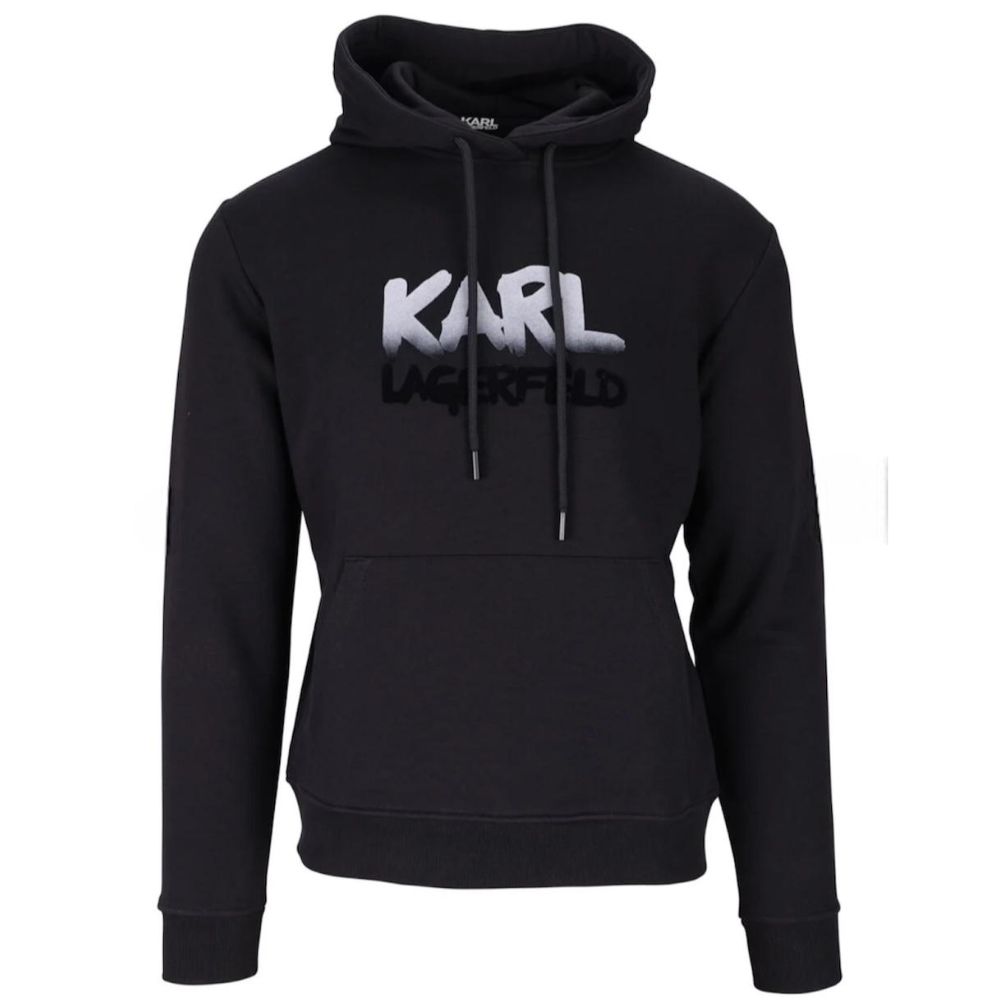 KARL LAGERFELD MEN BLACK HOODIE